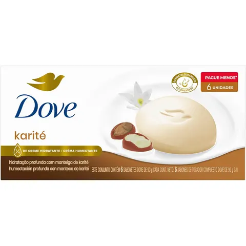 Sabonete Dove Karité (6 un.)