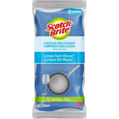 Esponja Scotch-Brite Não Risca (3 un.)
