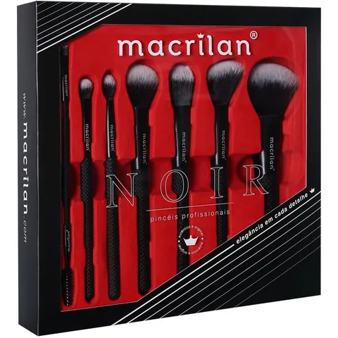 Pincéis Macrilan Noir (7 un.)